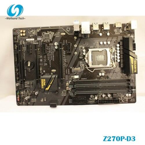 100% Working Mining Motherboard for Gigabyte Z270P-D3 Z270 1151 DDR4 System Board Fully Tested