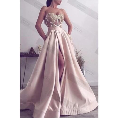 162 Sweetheart A-Line Floor-Length Tulle Long Evening Dresses/Women Bridal Engagement Gowns 2021 Flowers Beading Free Shipping