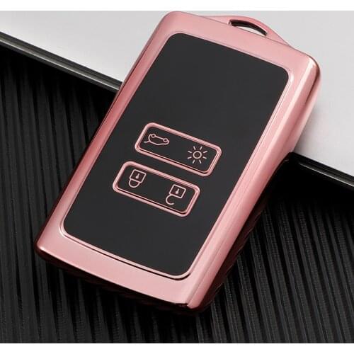 2021 Styles TPU Car Key Cover For Renault Koleos Protector Kadjar 2016-2017 4 Buttons Smart Key Dust Collector Accessories Shell