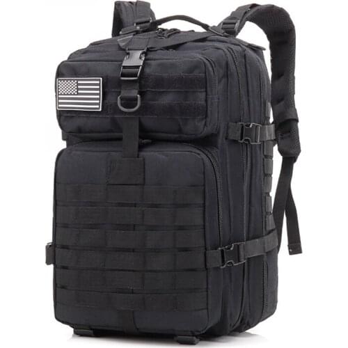 45L Man Hiking Trekking Bag Military Tactical Backpack Army Waterproof Molle Bag Out Bag Outdoor Sports Travel Camping Backpack