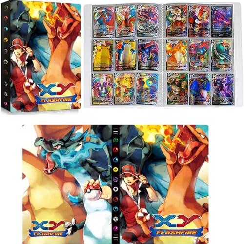 9 Pocket 432 Card Pokemon Album Book Cartoon Pokémon Playing Game Card Holder Map Folder Collection Binder Loaded List Kids Toy