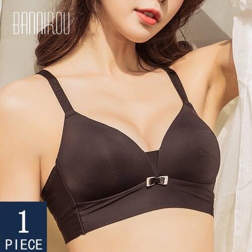 BANNIROU Active Bras Woman Underwear Cure Strapless Push Up Lingerie Wire Free Bras High Quality Bralette Free Shipping 2020 New