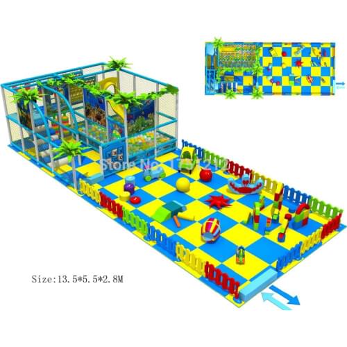 CE Certified Indoor Playground With Baby Area Nontoxic Parque De Juegos Infantil HZ-5402a