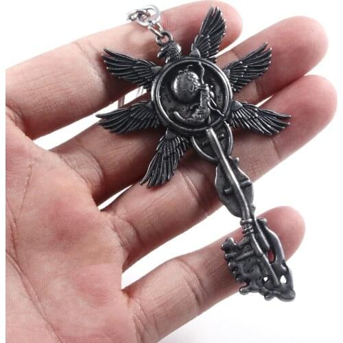 Game Residents Evils 8 Village Key Chain Six-Winged Unborn Metal Pendant Keyring For Boy Friend Keychain Cosplay Jewelry Gift