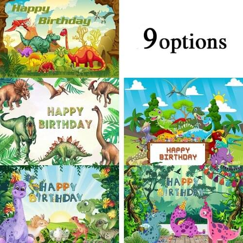 Sensfun Jurassic World Backdrops Jungle Party Dinosaur Newborn Photography Backgrounds Baby Shower Photocall Photo Studio