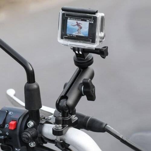 Motocross Camera Holder Handlebar Mirror Mount Bracket Stand FOR cbf 125 nc750x f800gs zx6r pcx125 gy6 cb1000r z900 cbr1000rr
