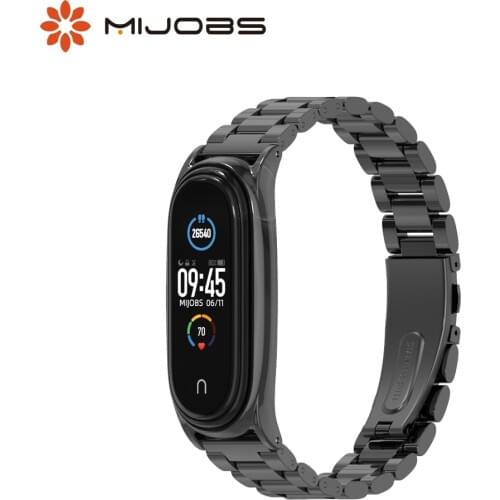 For Mi Band 5 Strap for Mi Band 4 Bracelet Metal Wristbands for Xiaomi Miband 3 Stainless Steel Wrist Belt Opaska Pulseira