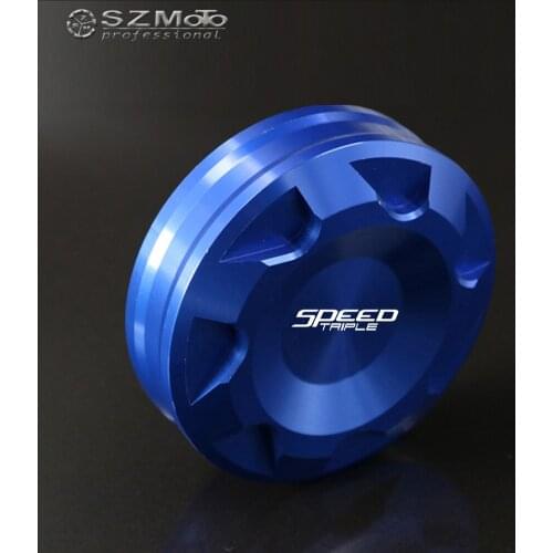 For TRIUMPH 1050 STEED TRIPLE 2008-2010 2009 SteedTriple Motorcycle Front Brake Master Cylinder Fluid Reservoir Cover Logo