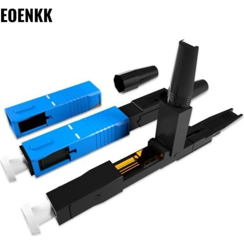 100 PCS SC Optical Fiber Connector FTTH FIber-to-home Quick Connector Embedded Telecom-grade Optical Fiber Fast Connector