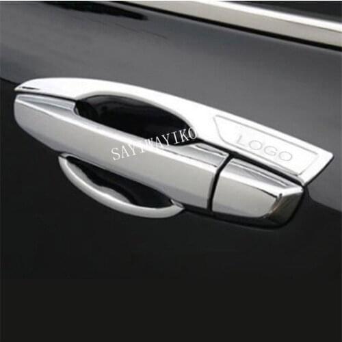 Chrome Exterior Door Handle Bowl Cover Cup Overlay Trim For Honda CR-V CRV 2017 2018