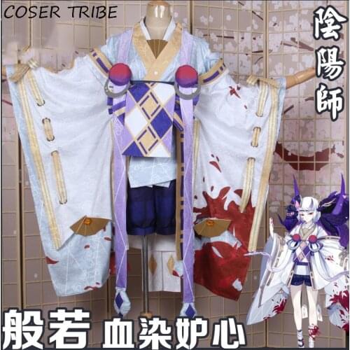 Game Onmyoji Hannya Skin Blood Jealous Heart Little Angel Kimono Uniform Cosplay Costume Halloween Free shipping Customized 2019