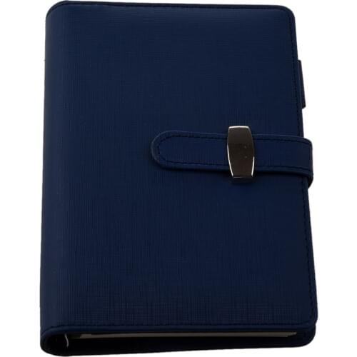 FASHION Pocket Organiser Planner Leather Filofax Diary Notebook Blue