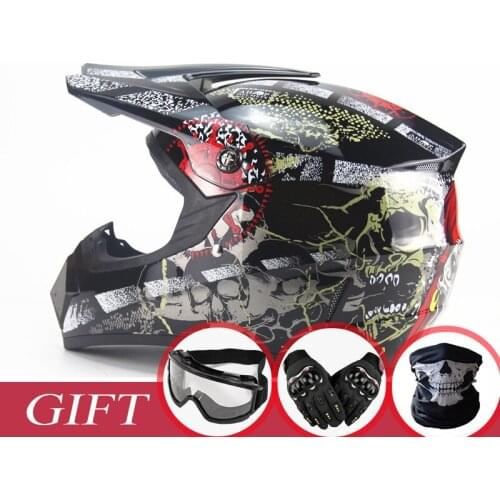 High Quality Motocross Helmet Dirt bike ATV MTB BMX Moto Motorbike Motorcycle Helmets Moto Goggles Glasses Gifts
