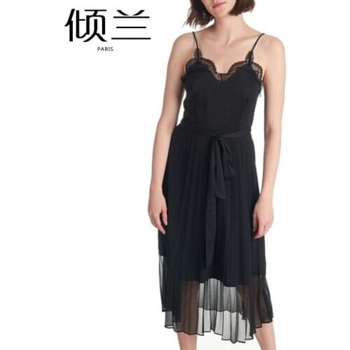 Patads French womens s s spring summer lace up dress trice r20038e