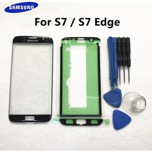Replacement External Glass For Samsung Galaxy S7 Edge G935 S7 G930 LCD Display Touch Screen Front Outer Glass Lens + Tools