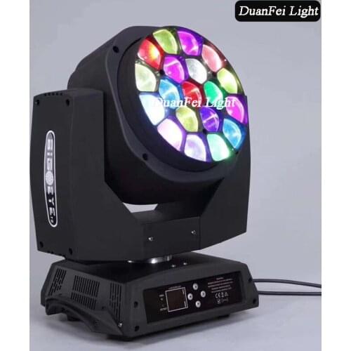 2PCS DJ Zoom Spotlight Lyre Dmx Beam Moving Head Led 19x15w K10 Bee Eye
