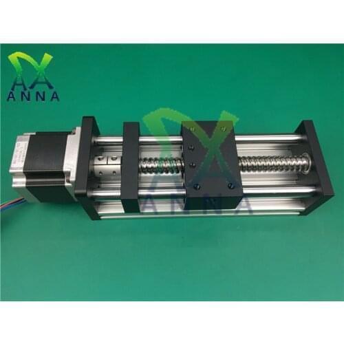 High Precision CNC GGP 1204 ballscrews Sliding Table effective stroke 100mm Guide Rail XYZ axis Linear motion+1pc nema 17 motor