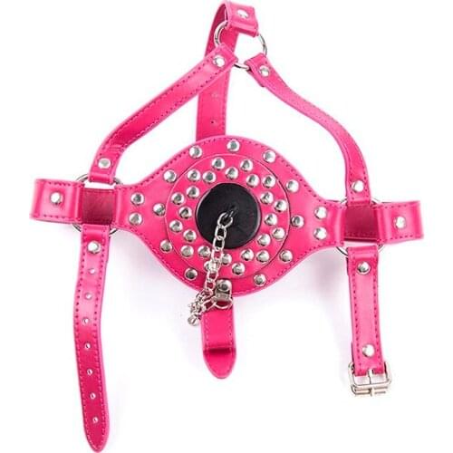 1 PCS Sex Toys Bondage Month Envelop Gag PU Leather Adult Games For Couples Month Gag For Women