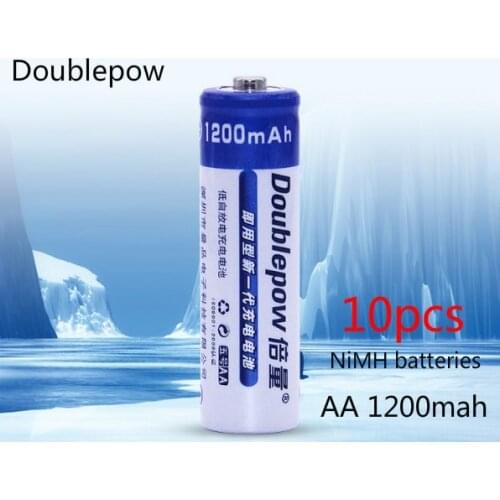 10 pcs. Doublrpow AA 1200 mah rechargeable battery remote control mouse mouse AA NiMH batteries; battery