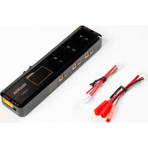 1s Aokoda CX605/CX610/CX610HV 6CH Battery Charger for 1S Lipo LiHV FPV Racing Drone Kit