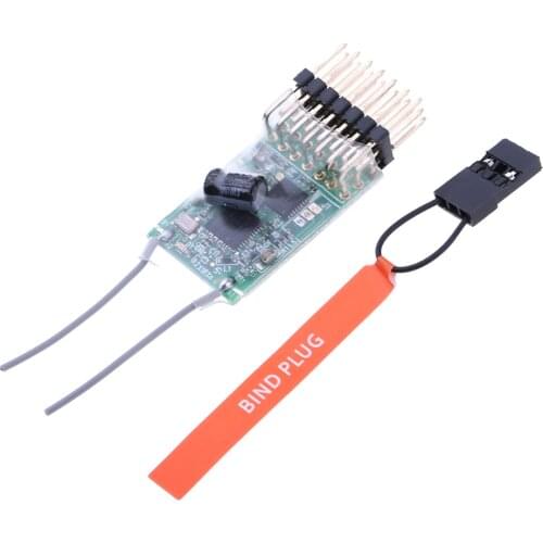2.4GHz AR6100E 6-Ch Receiver DSM2 Compatible DX6I DX18 DX8 DX9