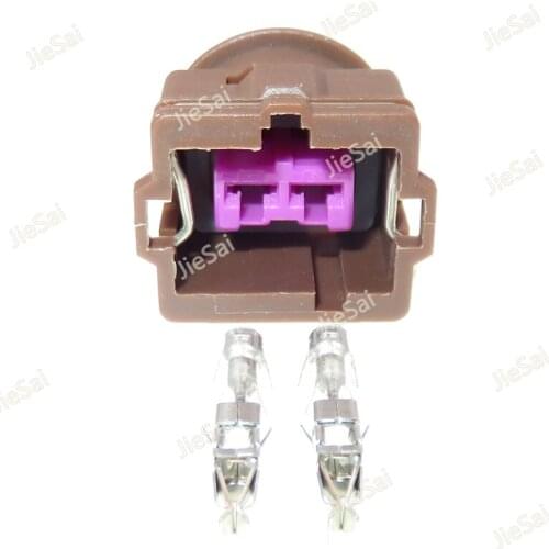 2 Pin Automobile Connetcor 3.5 Series Auto Cable Wire Unsealed Brown Wiring Terminal Plastic Socket