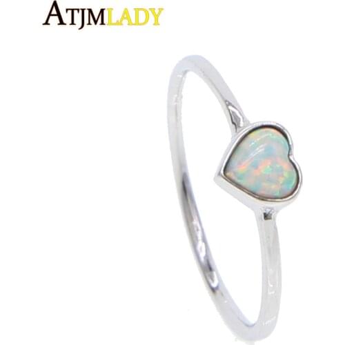 2020 Sale Trendy Anel Masculino Anel Rings Top Quality Fine 925 Sterling Valentines Gift Opal Single Delicate Girl Lover Ring