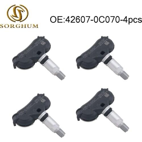4PCS TPMS 42607-0C070 For Toyota Sienna Sequoia Tundra 2006-2017 Tire Pressure Monitor Sensor 315MHz 42607-0C080