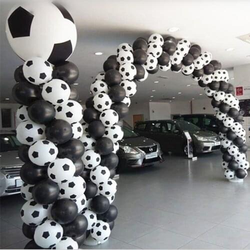 50/100pcs 12inch Football Latex Balloons Soccer helium balloon Man Boy Birthday Party Supplies Grand Event Decorations Kids Toys