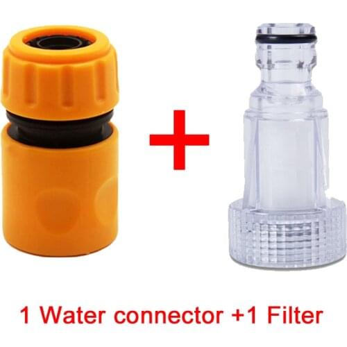 Car Washing Machine Adapter for High Pressure Washer Water Connector Filter Quick Connection Garden Hose Pipe Fitting