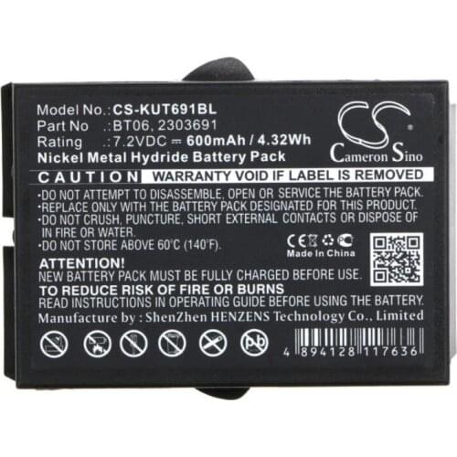 Cameron Sino 600mAh battery for IKUSI 2303691 TM60 TM61 TM61Transmitters TM62 TM62 Transmitters 2303691 BT06