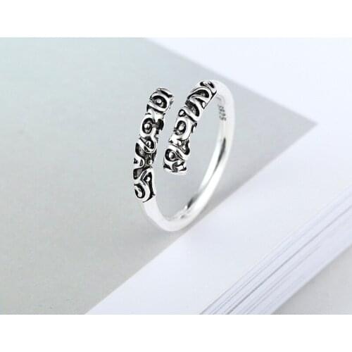 Bohemian Ethnic Silver Color Chains Rings for Women Bridal Wedding Vintage Finger Rings Christmas Gifts