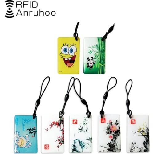 5PCS 13.56Mhz CUID Epoxy Card NFC Smart Chip Tag RFID Rewritable Duplication Badge 1K S50 Copier Duplicator ISO14443 Keychain