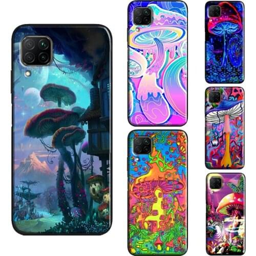 Trippy Mushroom Psychedelic Art Case For Huawei P40 Lite P30 P20 P Smart Z 2019 Nova 5T Honor 20 Pro 10i 8A 8X 9X Cover