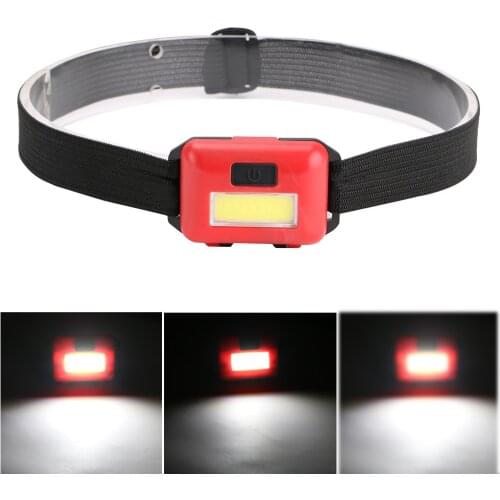 Cob Headlamp Battery Portable led headlight Outdoor Waterproof lights head lamp led head band flashlight headband light cap hat