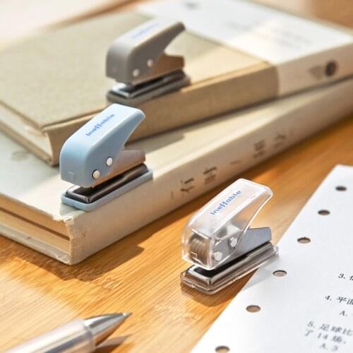 Dimi Cute Mini Single Hole Shape Punch for Planner Disc Ring DIY Paper Cutter Puncher10 Pages Craft Machine Offices Stationery