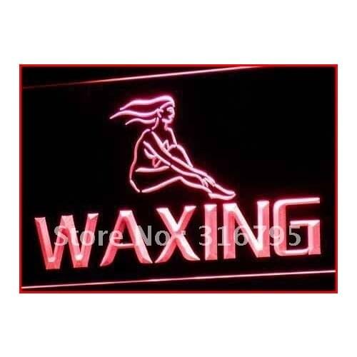 I049 OPEN Waxing Beauty Salon Retail LED Neon Light Light Signs On/Off Switch 20+ Colors 5 Sizes