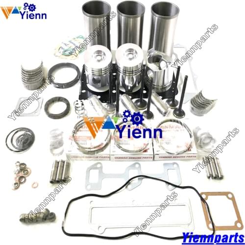 3TNV88 Overhaul Rebuild Kit For Yanmar Engine GEHL 2026 3640E 3840 Loader Kobelco Z82 Z83 Hitachi ZX30U ZX35U Excavator Parts