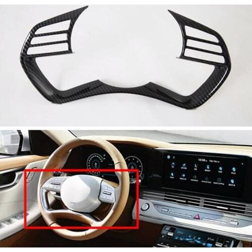 For Hyundai AZERA Grandeur 2020 Left Hand Drive Car Steering Wheel Decoration Trim Styling Auto Molding Stickers
