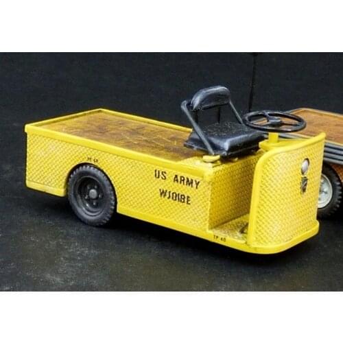 1:35 Scale Die-cast Resin American Military Electric Car Model Without Stickers White Resin Model Unpainted Free Shipping