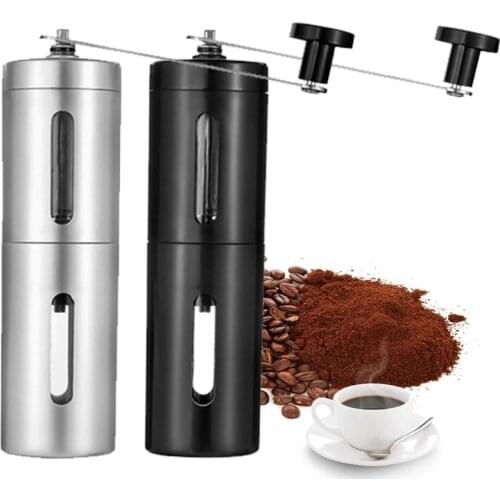 Mini Coffee Grinder Stainless Steel Hand Manual Handmade Coffee Bean Burr Grinders Mill Kitchen Tool Crocus Grinders