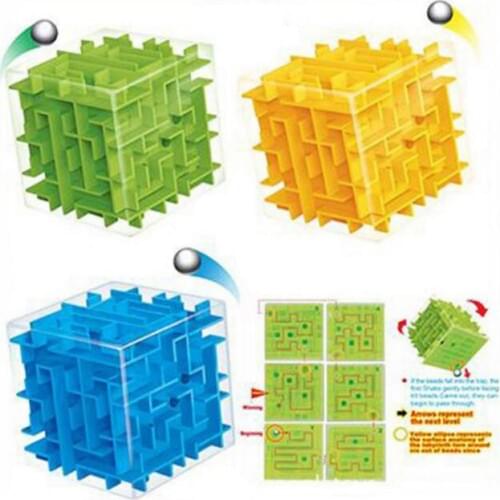 3D Mini Speed Cube Maze Magic Cube Puzzle Puzzle Game Cubos Magicos Learning Toys Labyrinth Rolling Ball Toys For Chilren gift