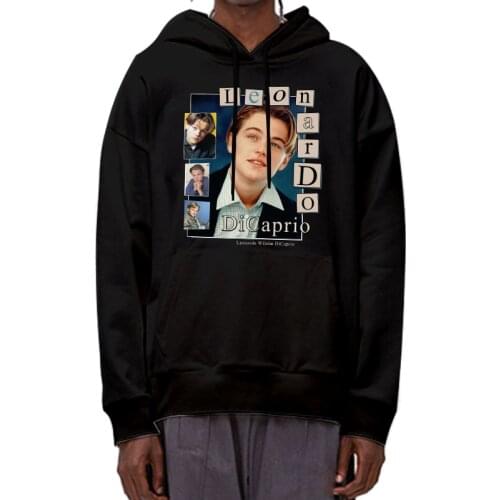 Men T shirt VINTAGE Leonardo DiCaprio Hoodies men Sweatershirts summer fashion