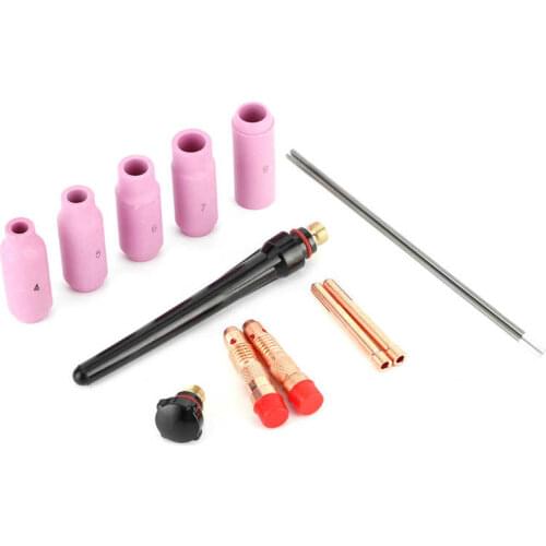 Car tools set box car emergency kit /Set Welding Nozzle TIG Gas Lens Ceramic Contact Tip with Tungsten Needle for Torch