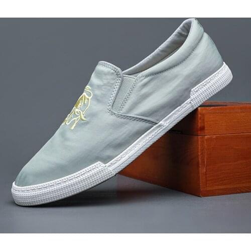 21221 Flash Spring and Summer New Mens Casual Canvas Shoes Youth Fashion Joker Driving Shoes