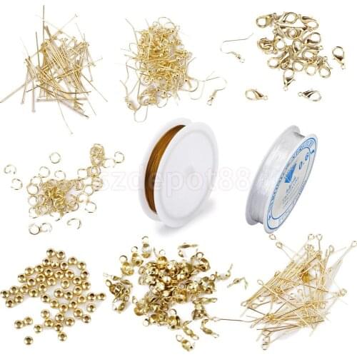 New Arrivals 2015 Jewelery Making Starter Kit Findings Elastic Cord Thread Golden