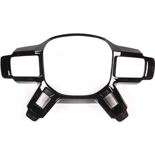 Car Steering Wheel Trim Accessory Inner Decorative Frame Accessory Black for Land Rover Defender 110 2020