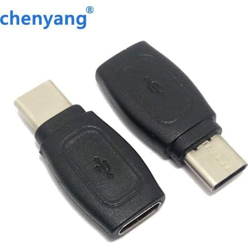 USB 3.1 Type C Male Connector to Type C Female Data Extension Adapter for Nokia N1 Tablet & Mobile Phone Black Color
