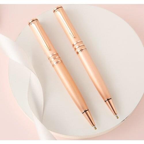Guoyi QA8 Ballpoint pen G2 424 Rose gold Metal high-end business office gifts and corporate logo customization signature pen