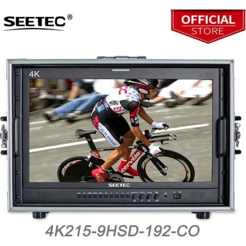 Seetec 4K215-9HSD-192-CO 21.5 Inch IPS FHD Broadcast Monitor 3G-SDI 4K HDMI Carry-on LCD Monitor for Director CCTV Monitoring